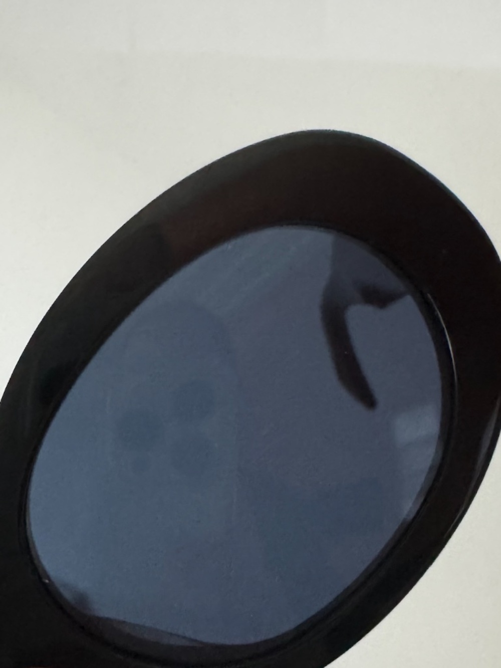 CELINE - Triomphe 52mm Oval Sunglasses - Shiny Black Blue - Picture 15 of 16